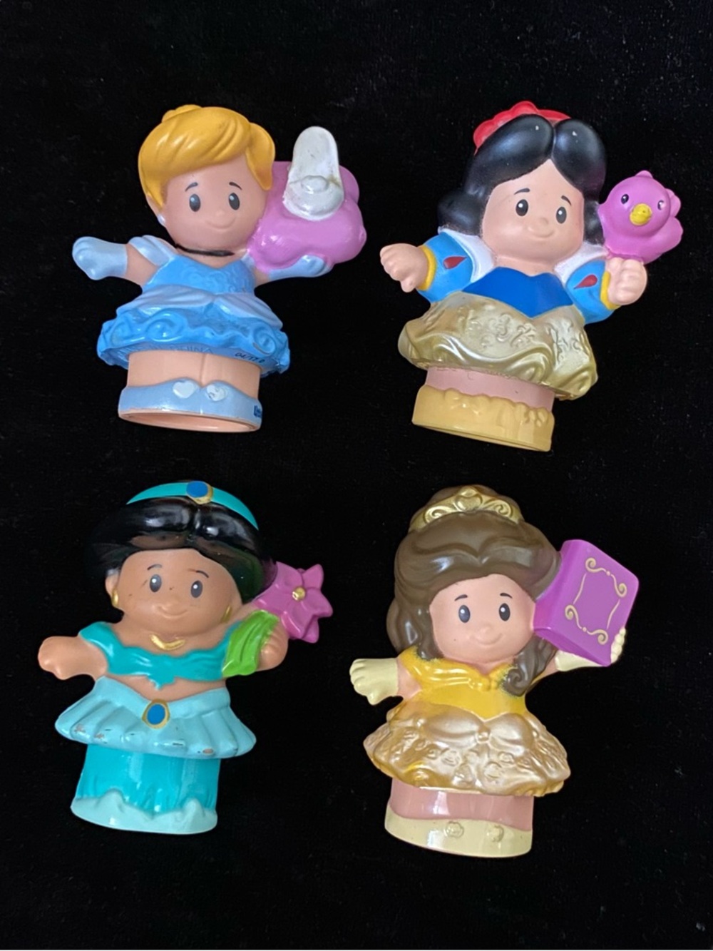Fisher Price Disney Princess Little People Lot Of 4